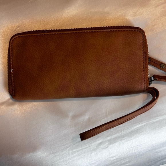 Free People Brown Vegan Leather Clutch - Picture 6 of 9
